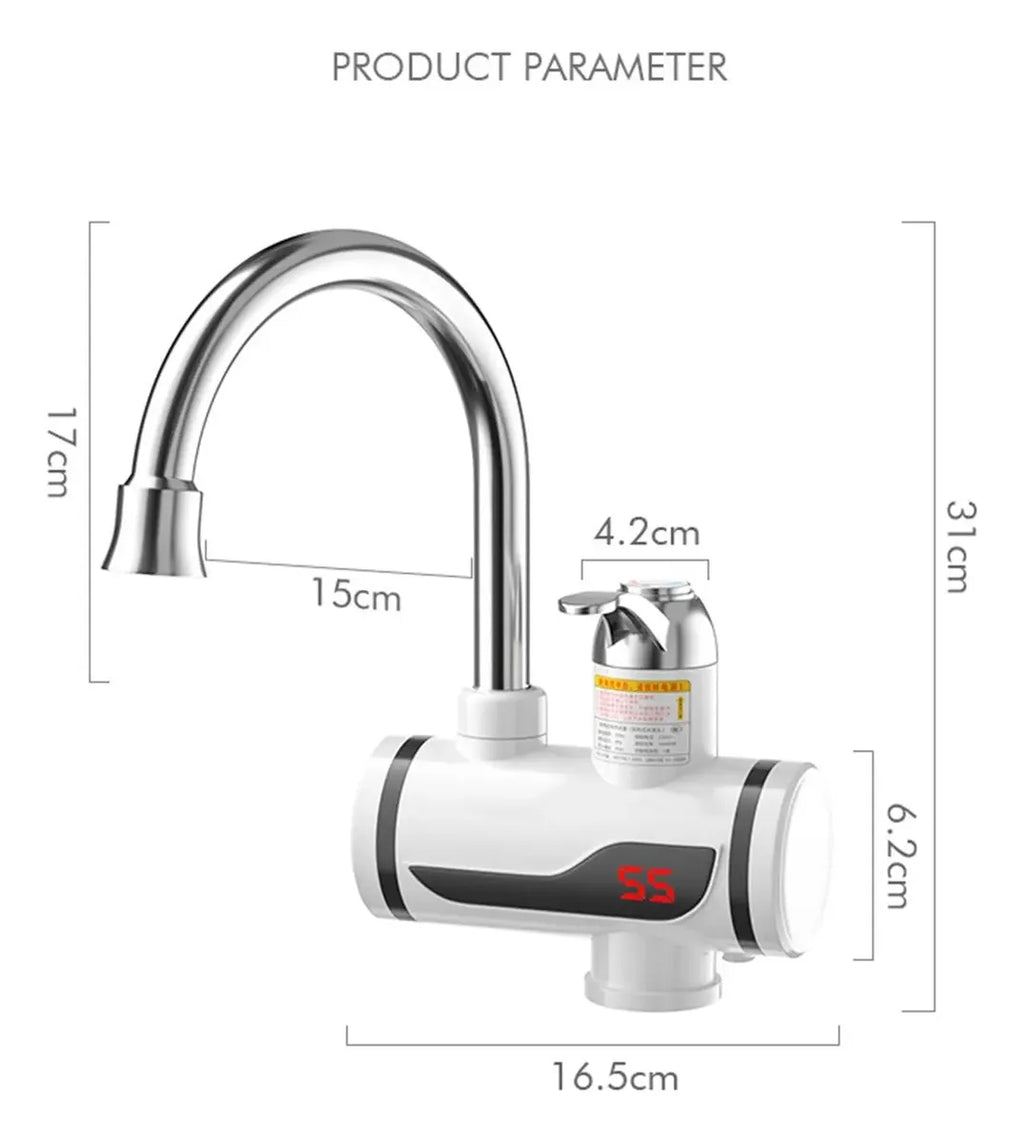 Despídete del Agua Fría: Calentador Instantáneo para Cocina y Baño